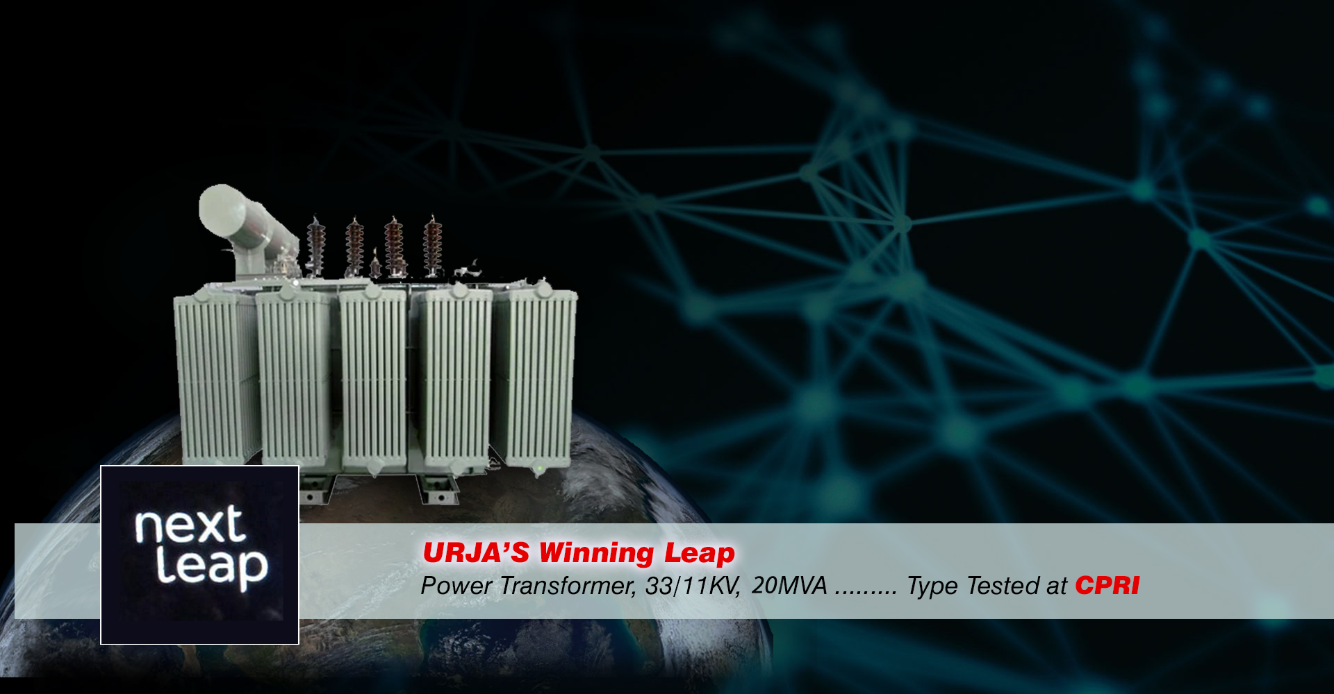 URJA 33 KV Power Transformer Assembly in Manufacturing Facility